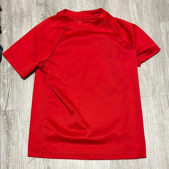 Kids Red Swim Shirt - Picture 1 of 1